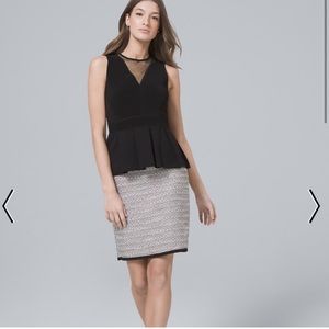 White House black market tweed boot skirt